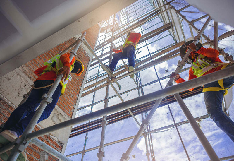 Aufbau Gerüst in Kufstein